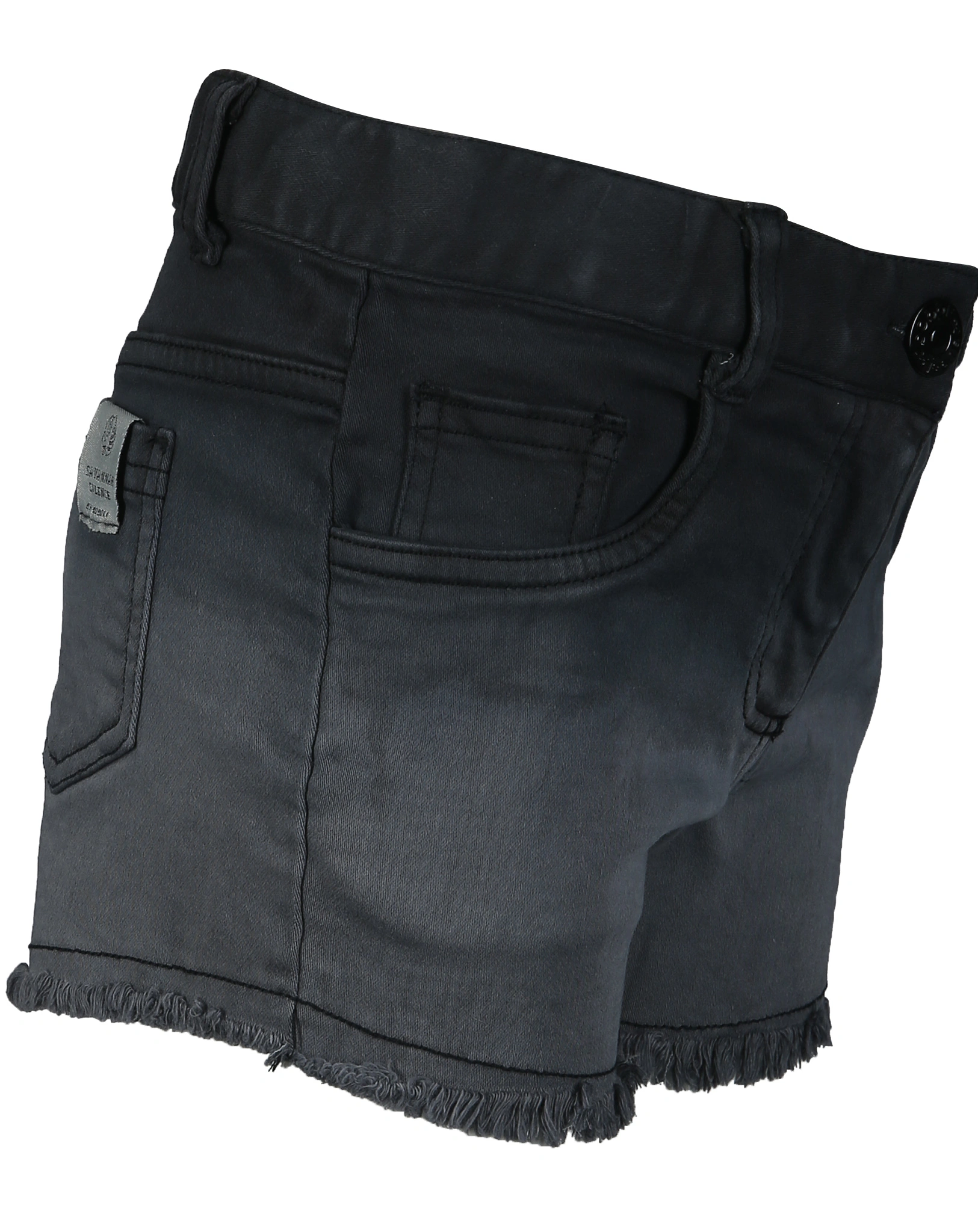 Jeans-Shorts FRINGE in schwarz