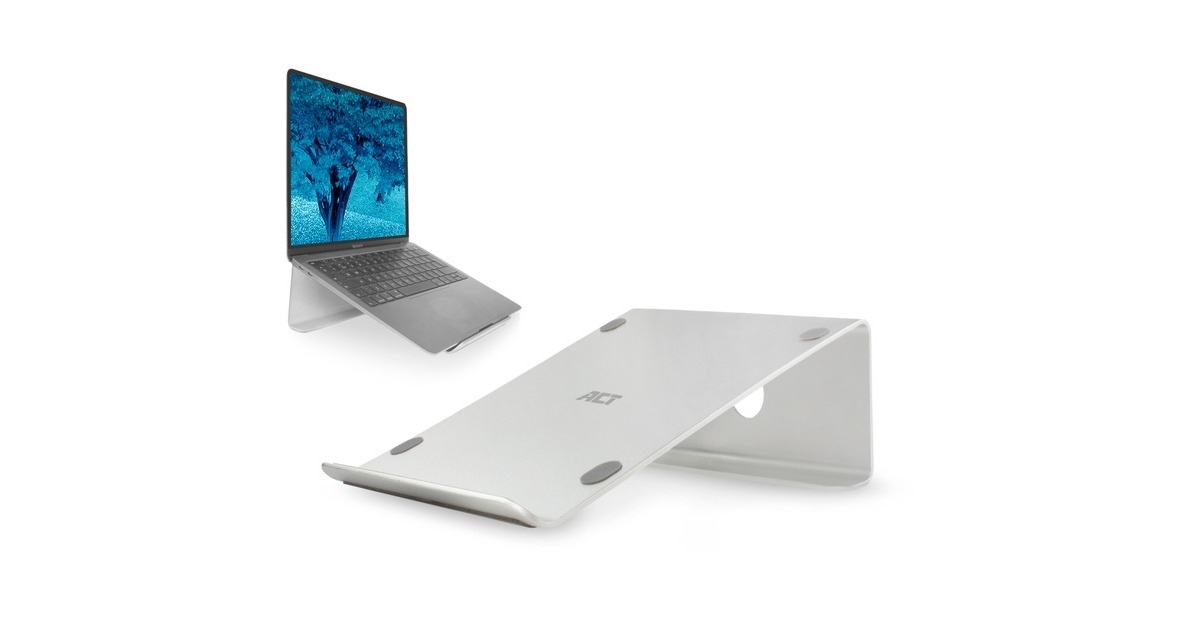 ACT ConnectivityLaptopstandaard aluminium  (Aluminium)