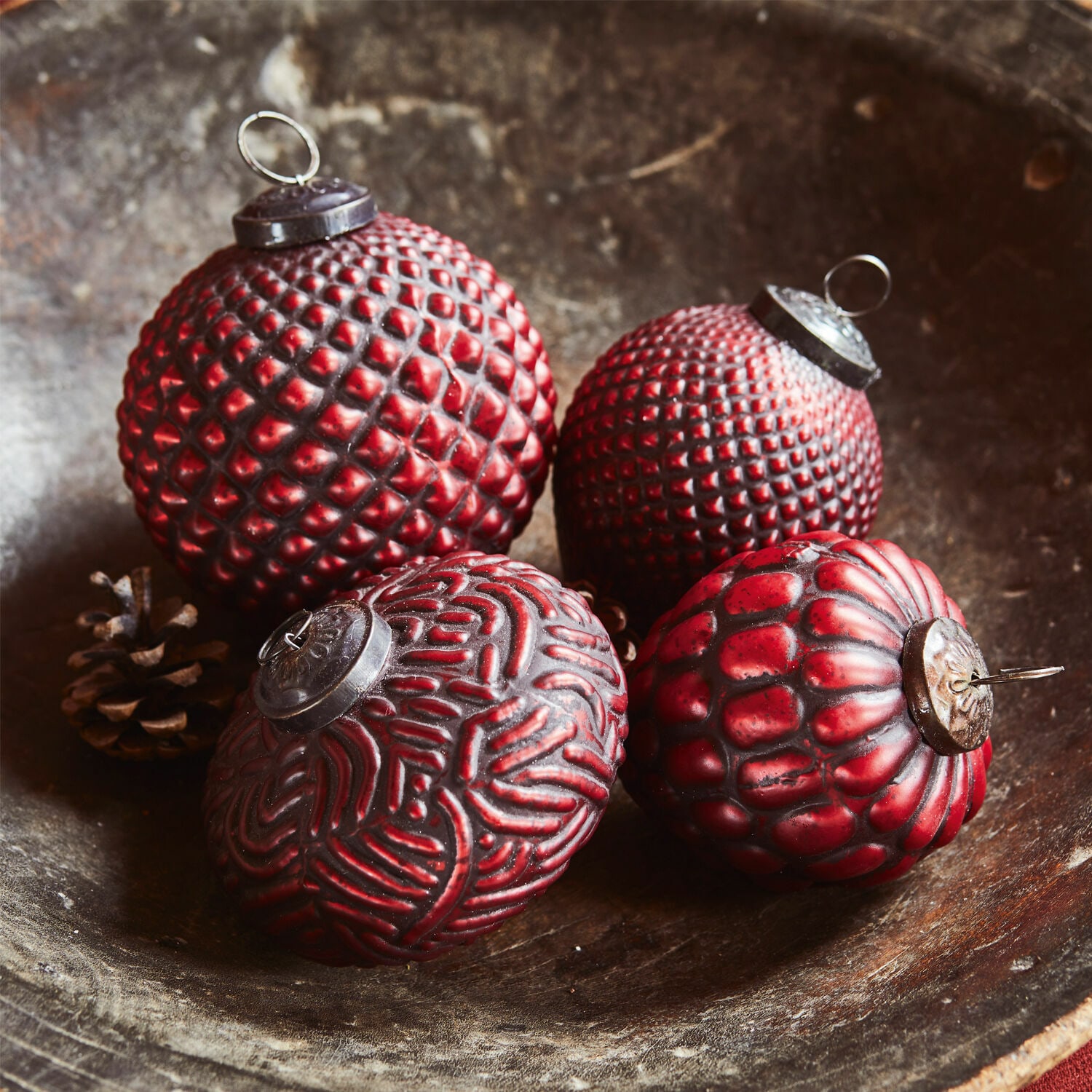 Weihnachtsschmuck 4er Set Meyen rot