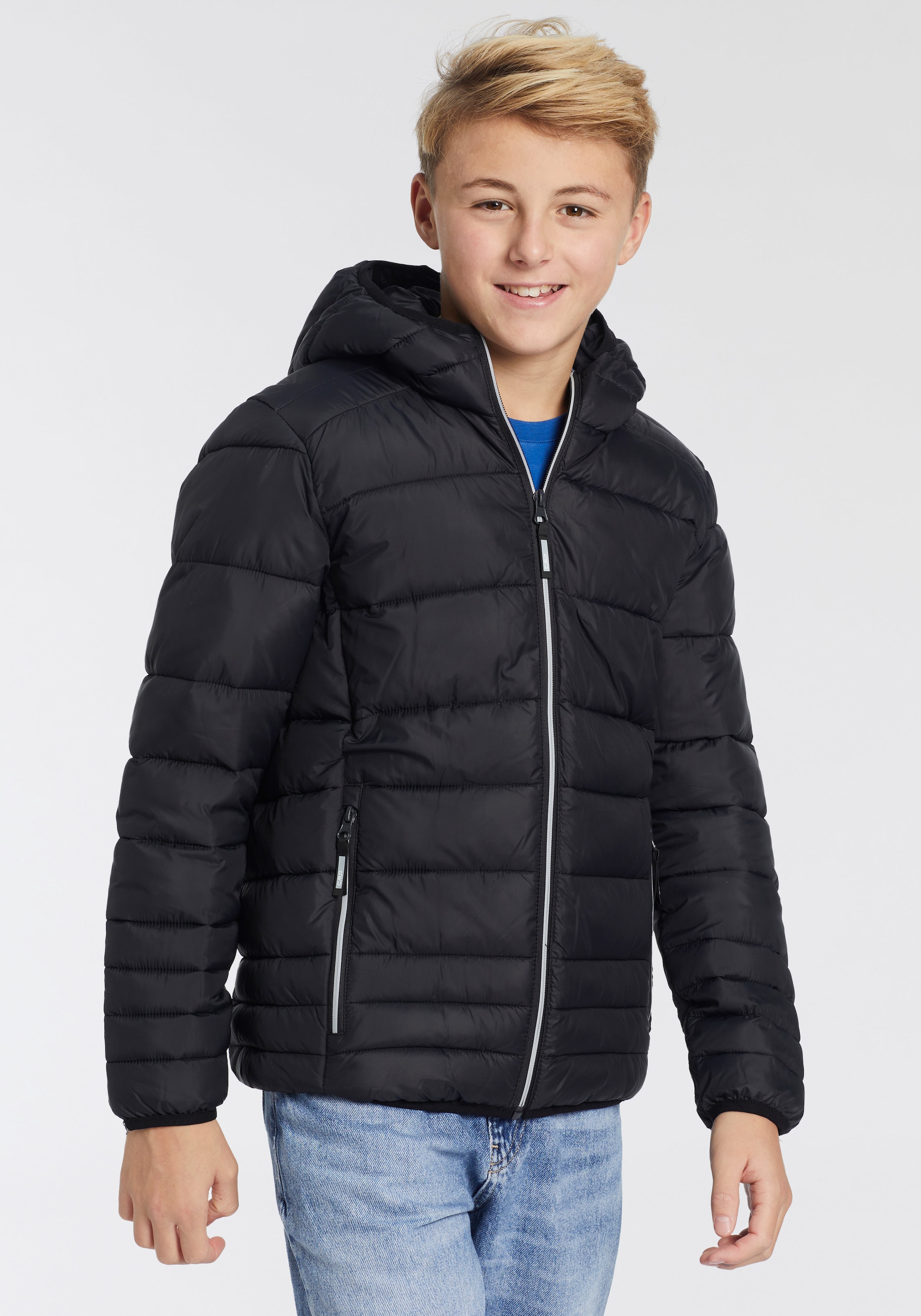 CMP Steppjacke »KID JACKET FIX HOOD« 1 Stk. tlg. mitKapuze wärmend & winddicht & wasserabweisend, für Kinder