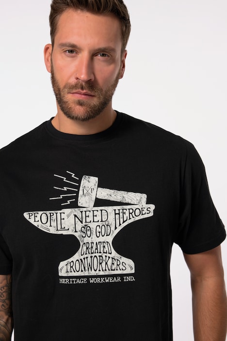 T-Shirt, Workwear, Halbarm, Print, Rundhals