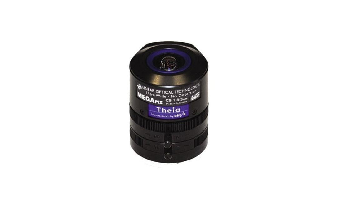 Objektiv Theia DC 1.8-3 mm DC CS<br>Theia Varifokusobjektiv mit Ultraweitwinkel 1,8 bis 3,0 mm