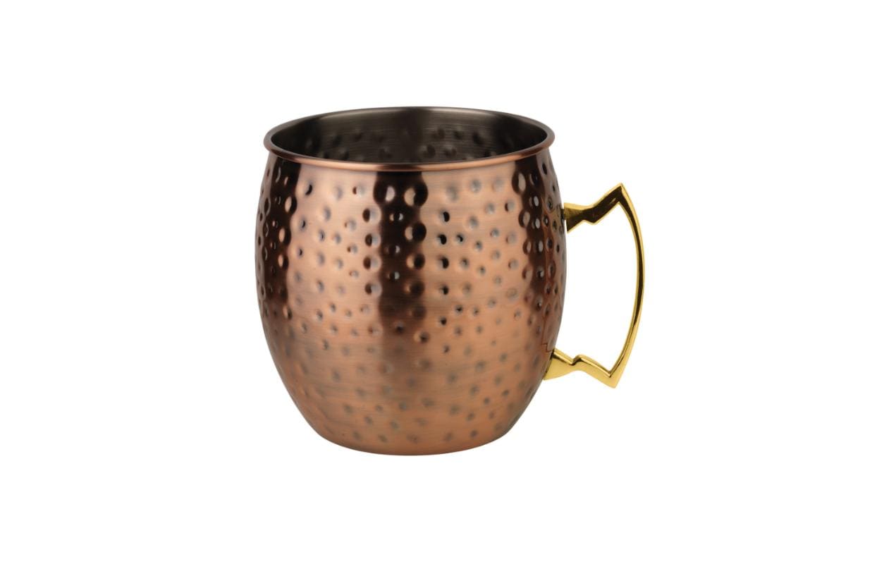 Cocktailbecher Moscow Mule 500 ml, 1 Stück, KupferBecher geeignet für Cocktails oder Longdrinks