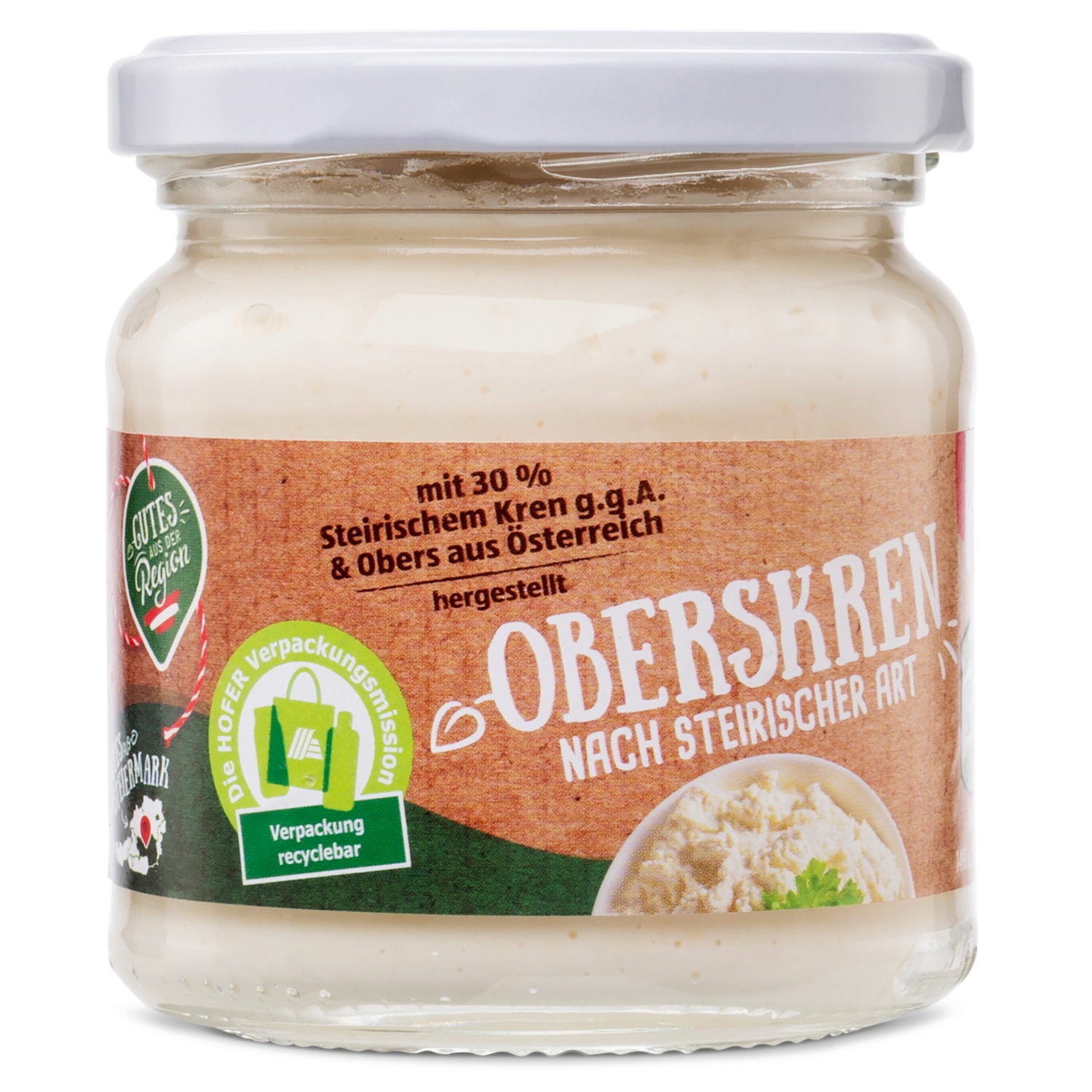 GUTES AUS DER REGION Steirischer Kren, mit Obers 190 g