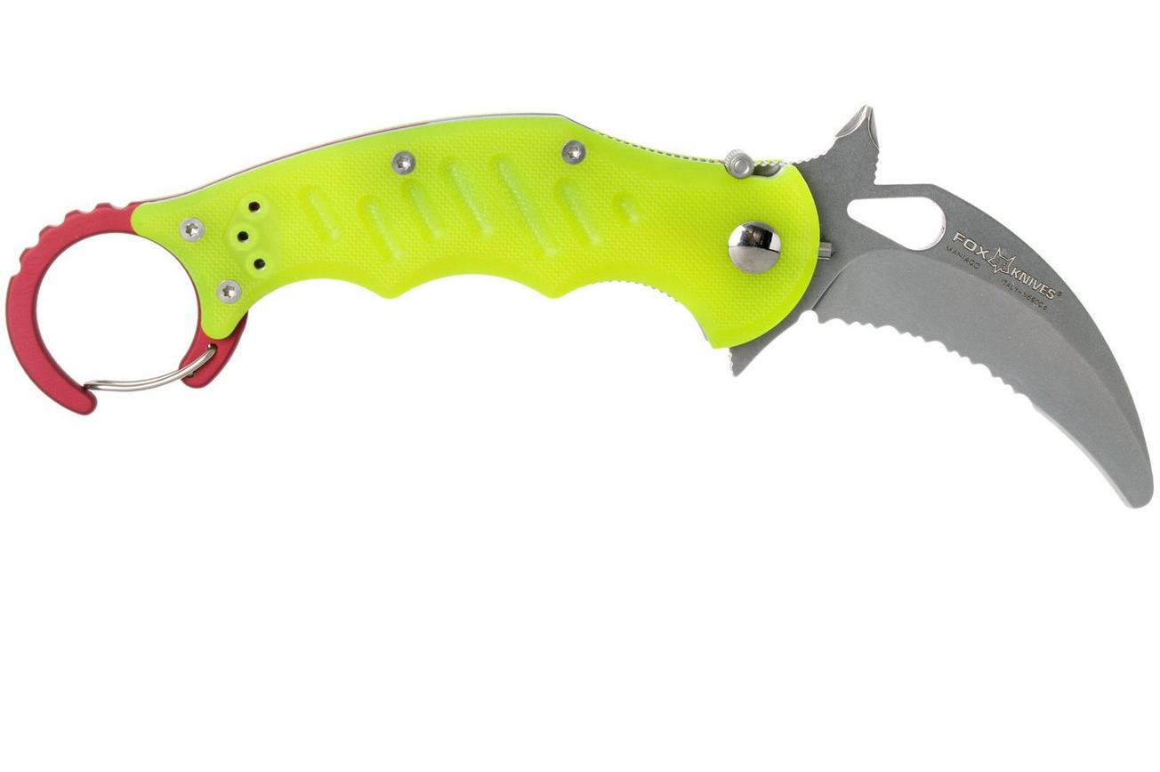 Fox Mini Karambit Rescue FX-599RSY Yellow karambitmes