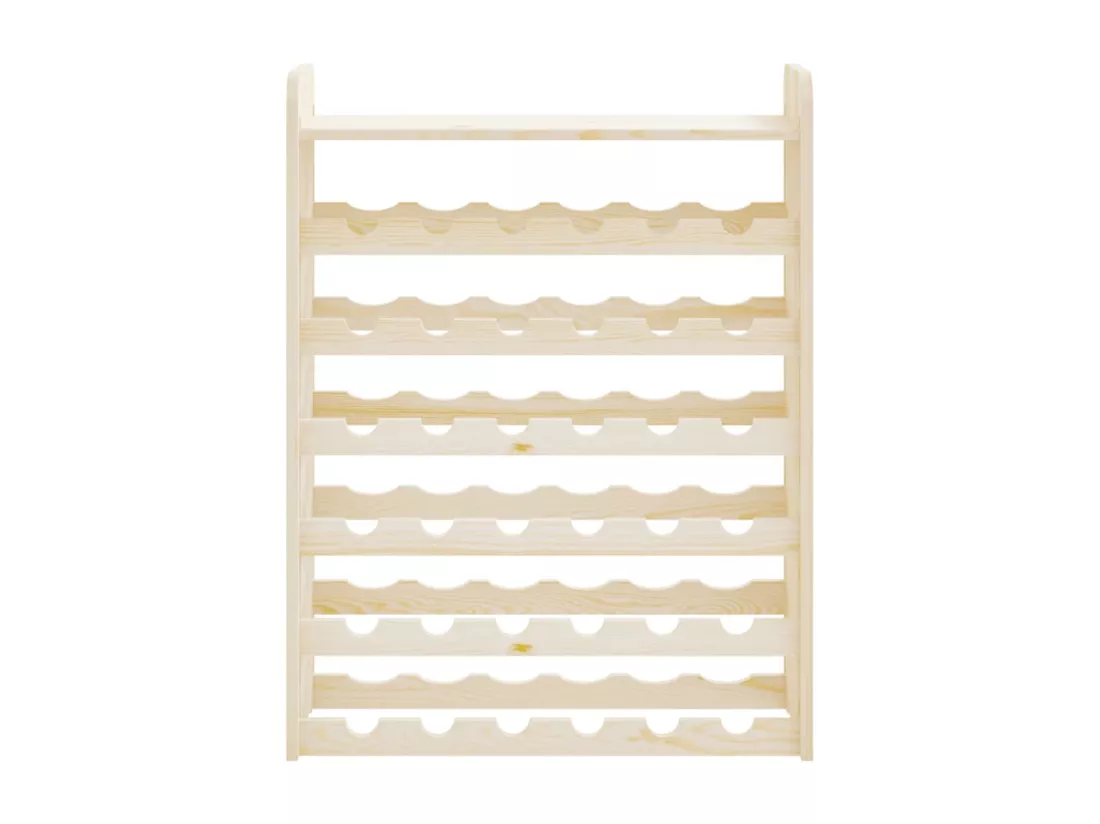 Casier à vin et panneau supérieur 67,5x25x87 bois pin massif