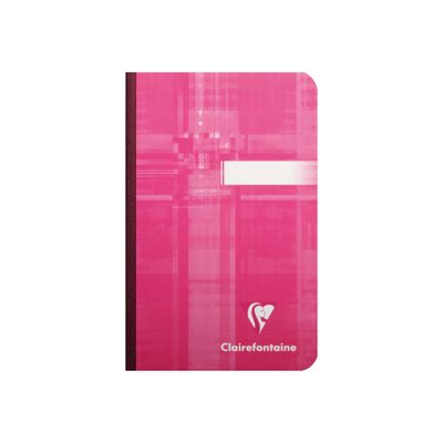 Clairefontaine - Carnet broché 9 x 14 cm - 192 pages - petits carreaux (5x5 mm) - disponible dans différentes couleurs