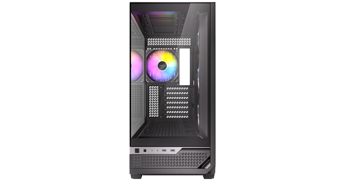 AntecC7 ARGB midi tower behuizing  (Zwart | 2x USB-A | 1x USB-C | Tempered Glass)