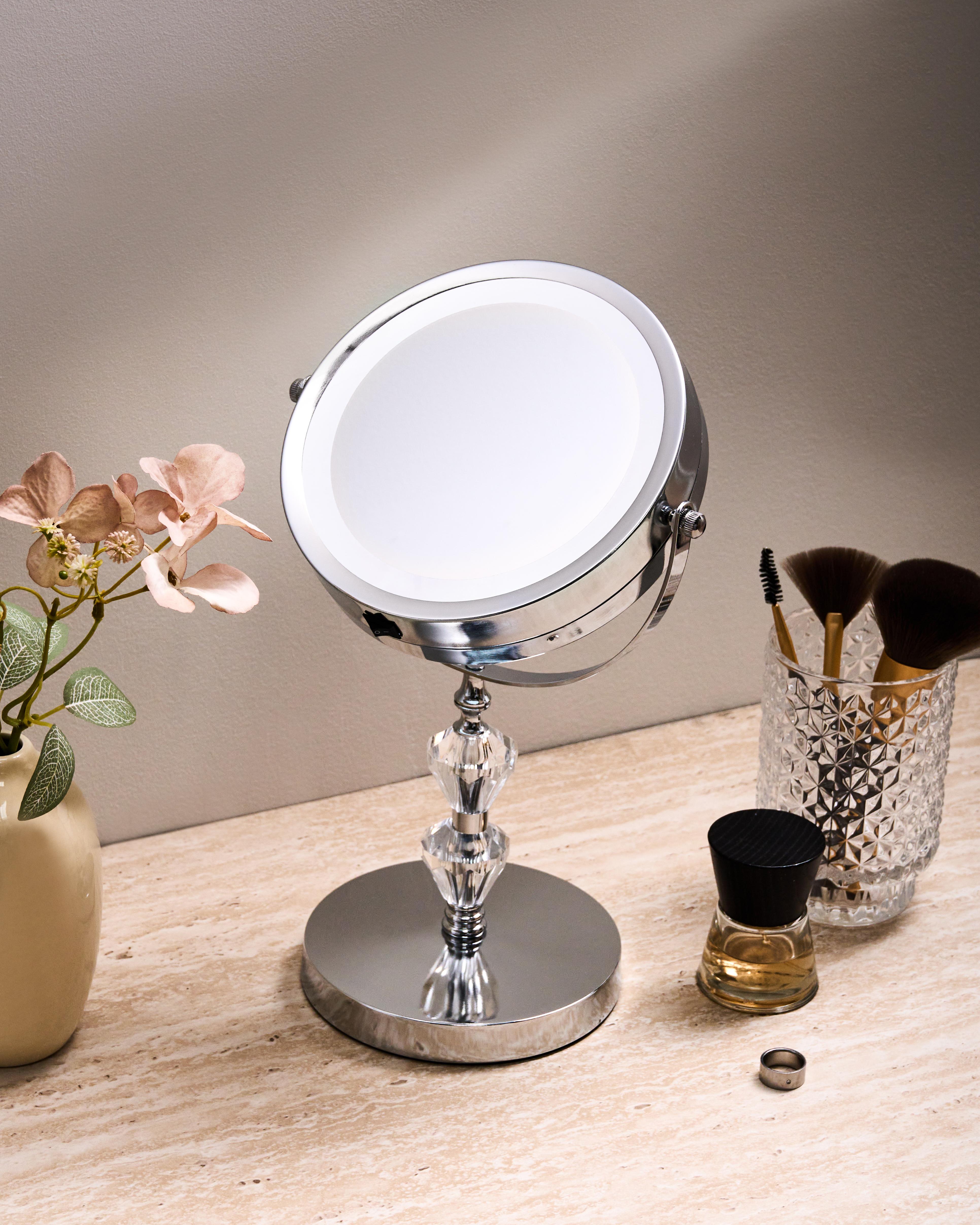 Make-up spiegel LED LAON Zilver