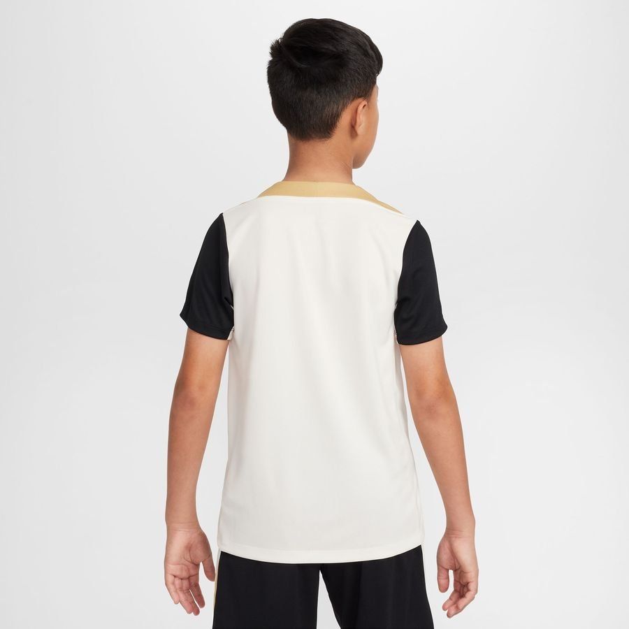 Nike T-shirt d'Entraînement Dri-FIT Strike - Blanc/Noir/Or Enfant