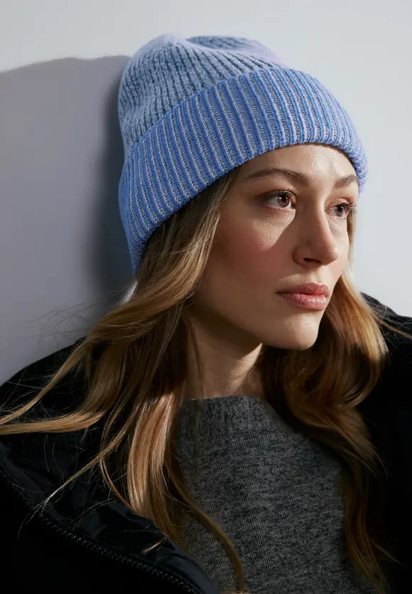 Strickmütze - water blue