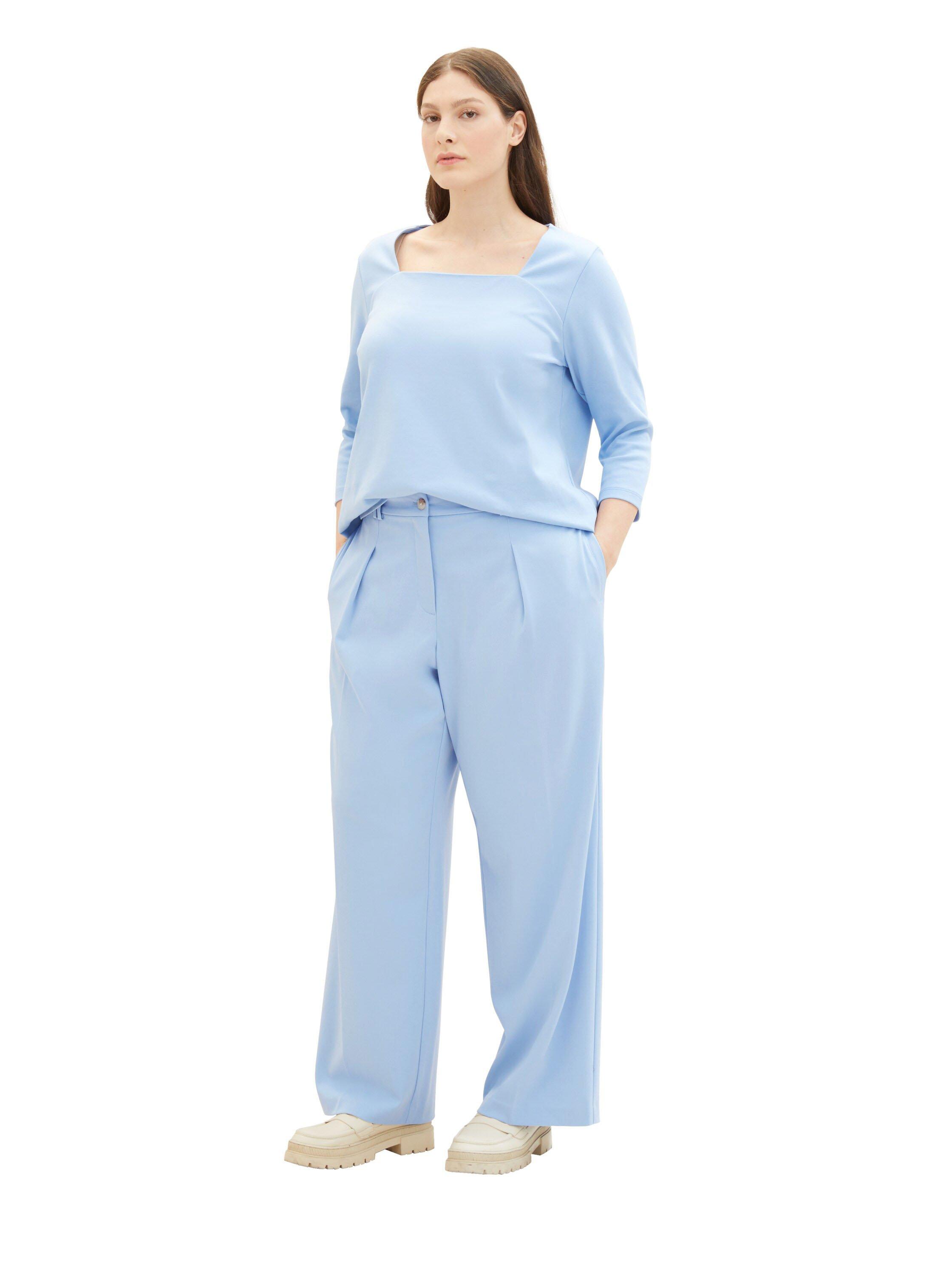 Weite, fließende Hose mit Bundfalten