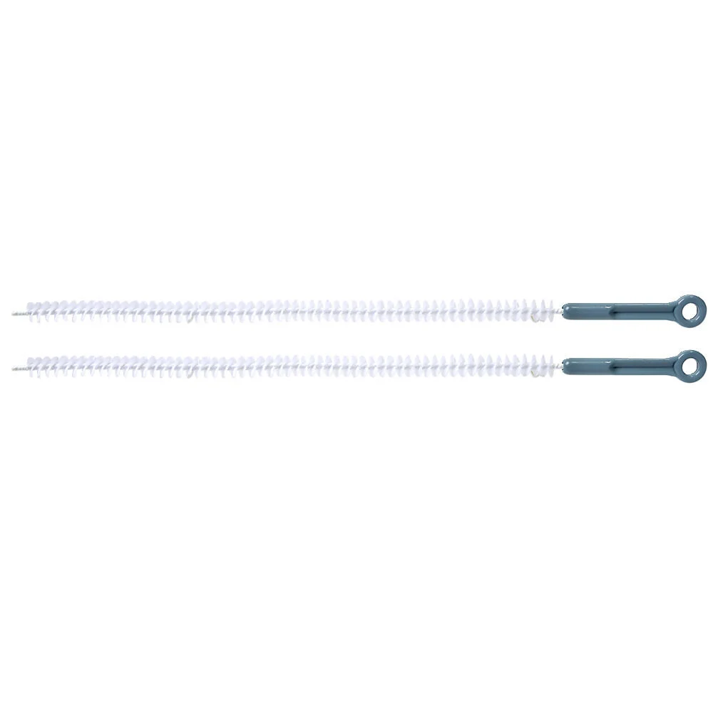Tuyau de dragage x2 en fer gris argenté 50cm