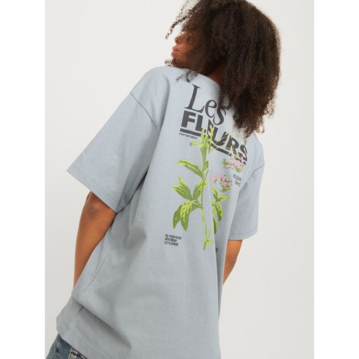 JJXX Millow Loose T-shirt, Ultimate Grey Les Fleurs, L