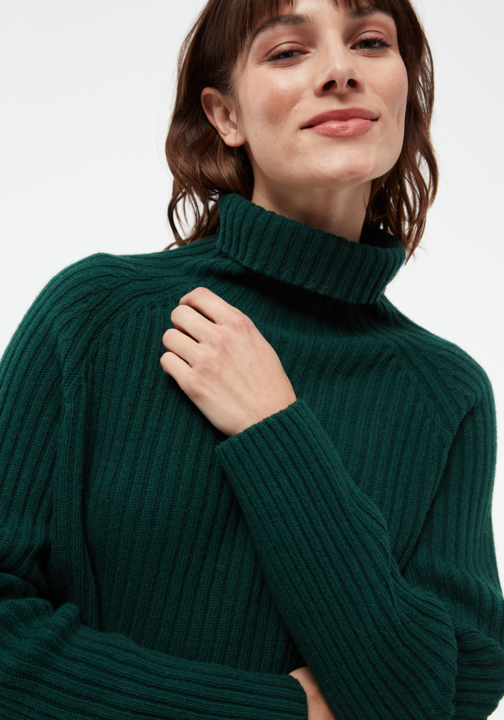 Givn Berlin Rollkragen-Strickpullover GBCassia Bottle Green