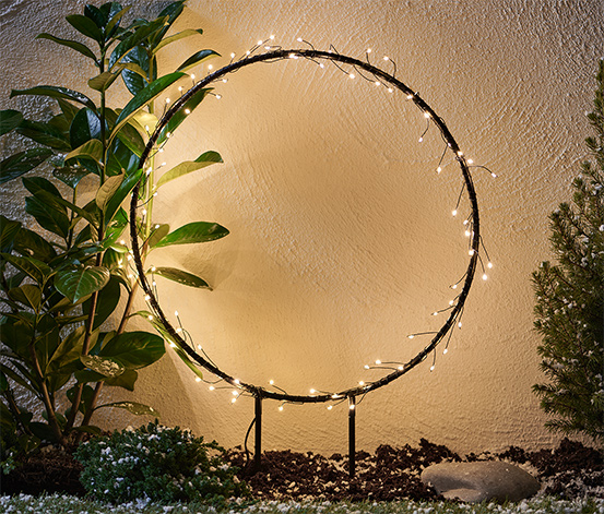 LED-Outdoor-Ring aus Metall