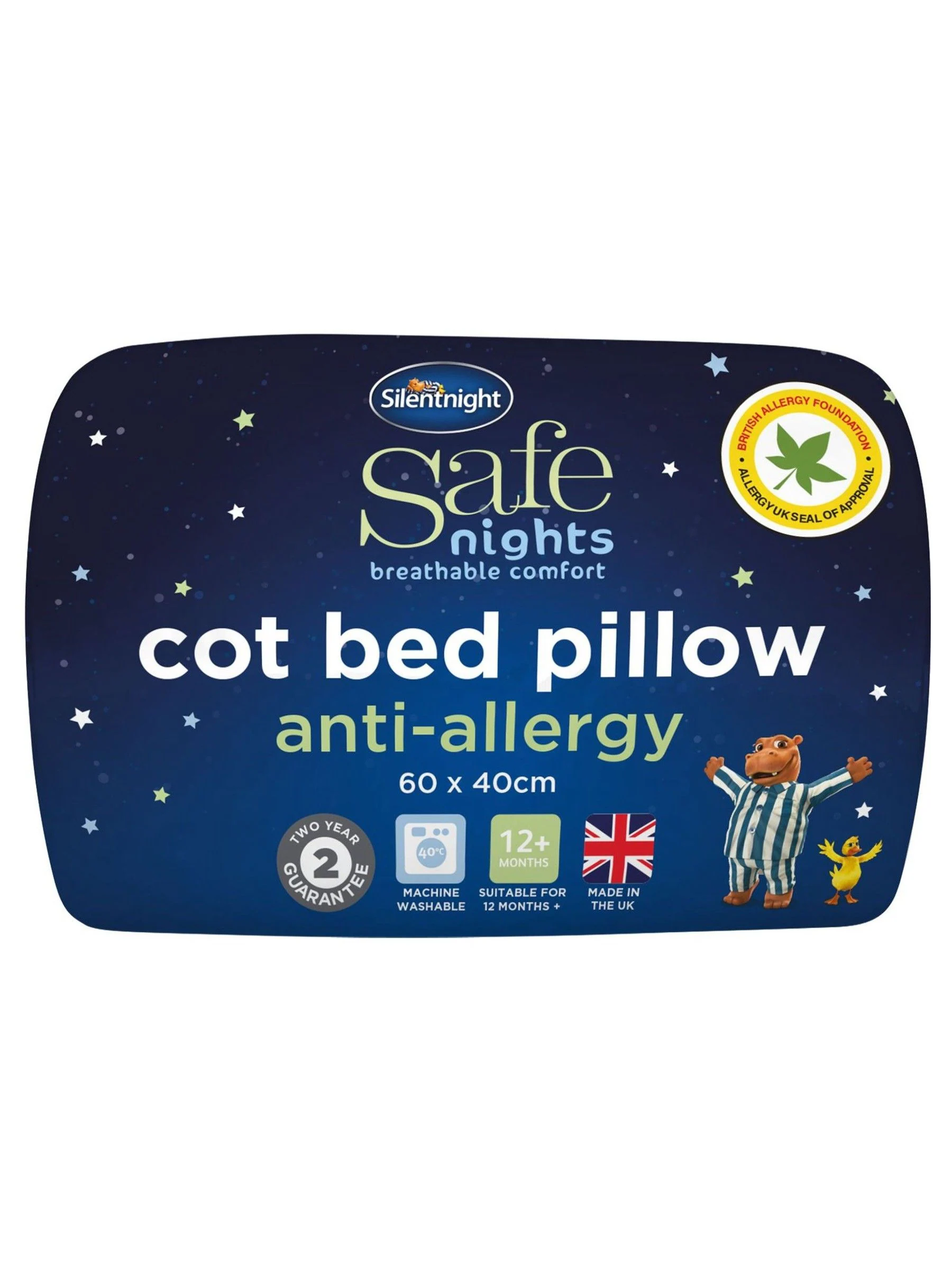 Silentnight - Safe Nights anti-allergeen katoenen kussen