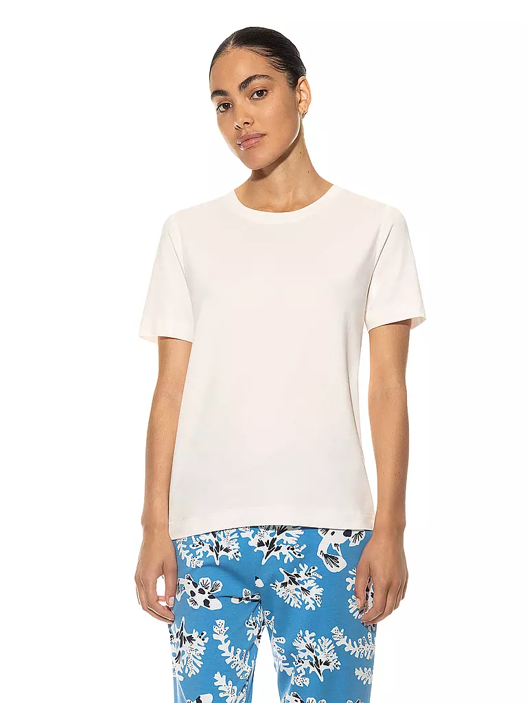 MEY Pyjamashirt TESSIE weiss