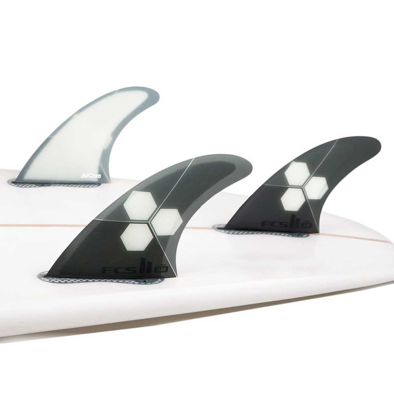 Ailerons   FCS II AM PC Grey Tri Set - The Corner Shop