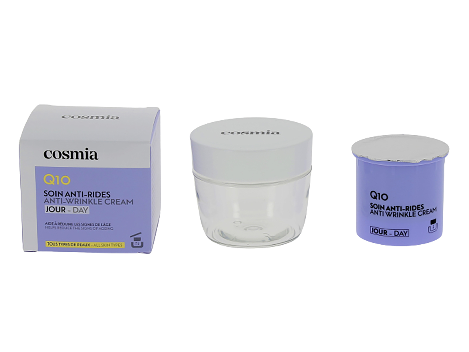 CREME DE ROSTO ANTIRRUGAS COSMIA Q10 DIA 50ML