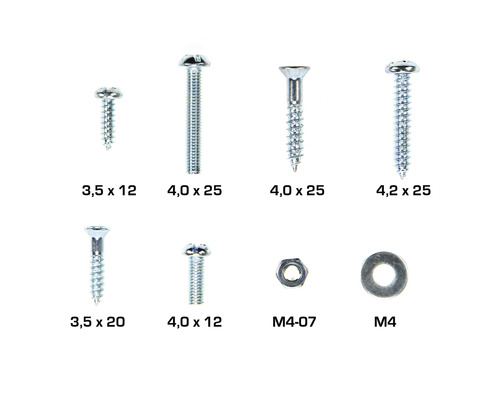 Huishoudelijke schroefassortiment, 150 stuks