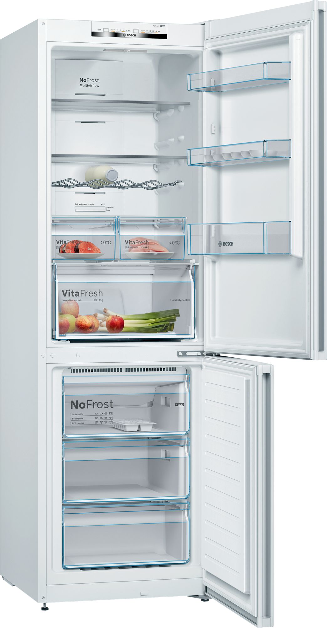 Refrigerador Combinado Independente Série 4 186 x 60 cm Branco KGN36VWEA