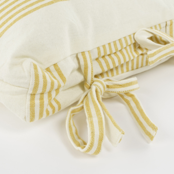 Kussen streep oker - l55xb35xh10cm