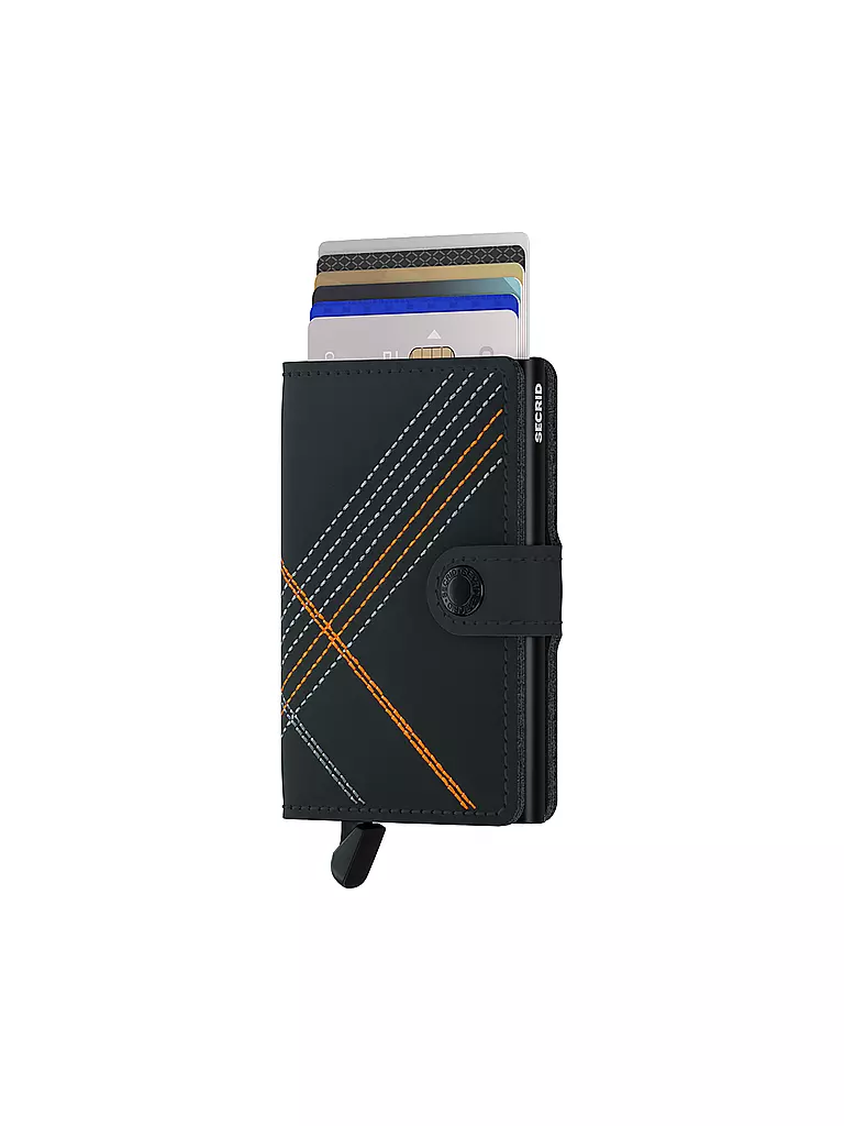 SECRID Geldbörse - Miniwallet Linea Mini Orange schwarz