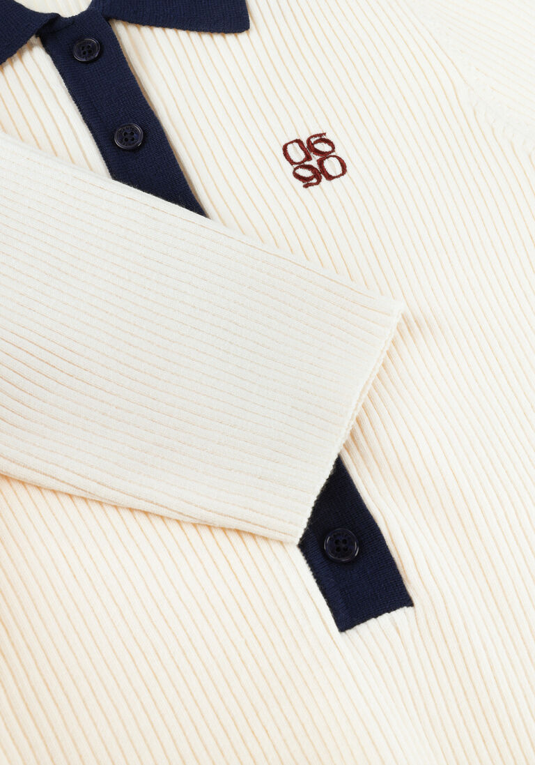 creme dante6 tops & t-shirts byra knitted polo