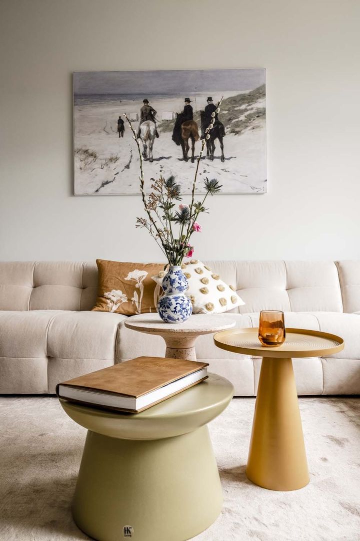 HKLIVING   Earthenware XL Bijzettafel