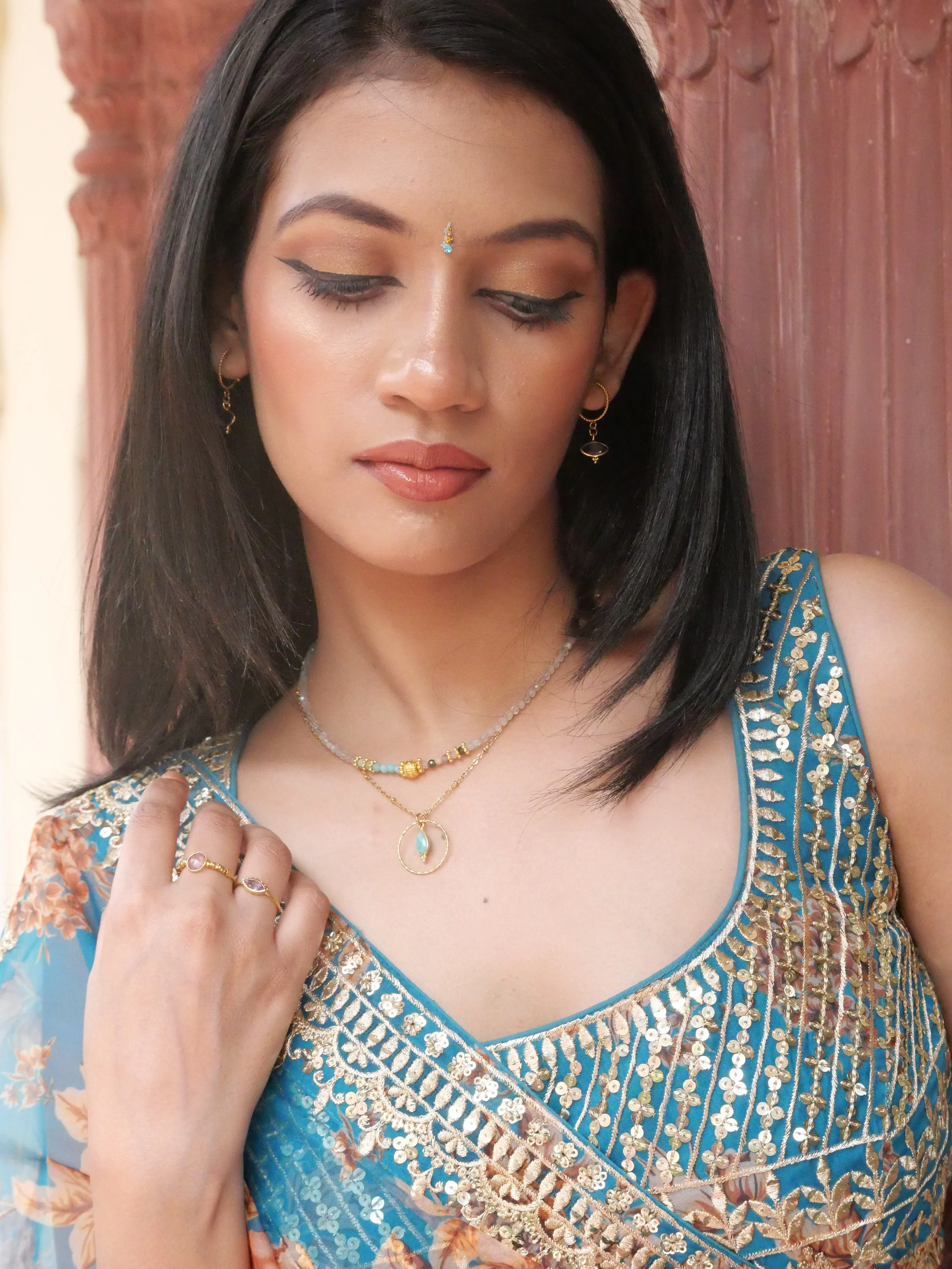 JHARNA - Collier labradorite | Multicolore
