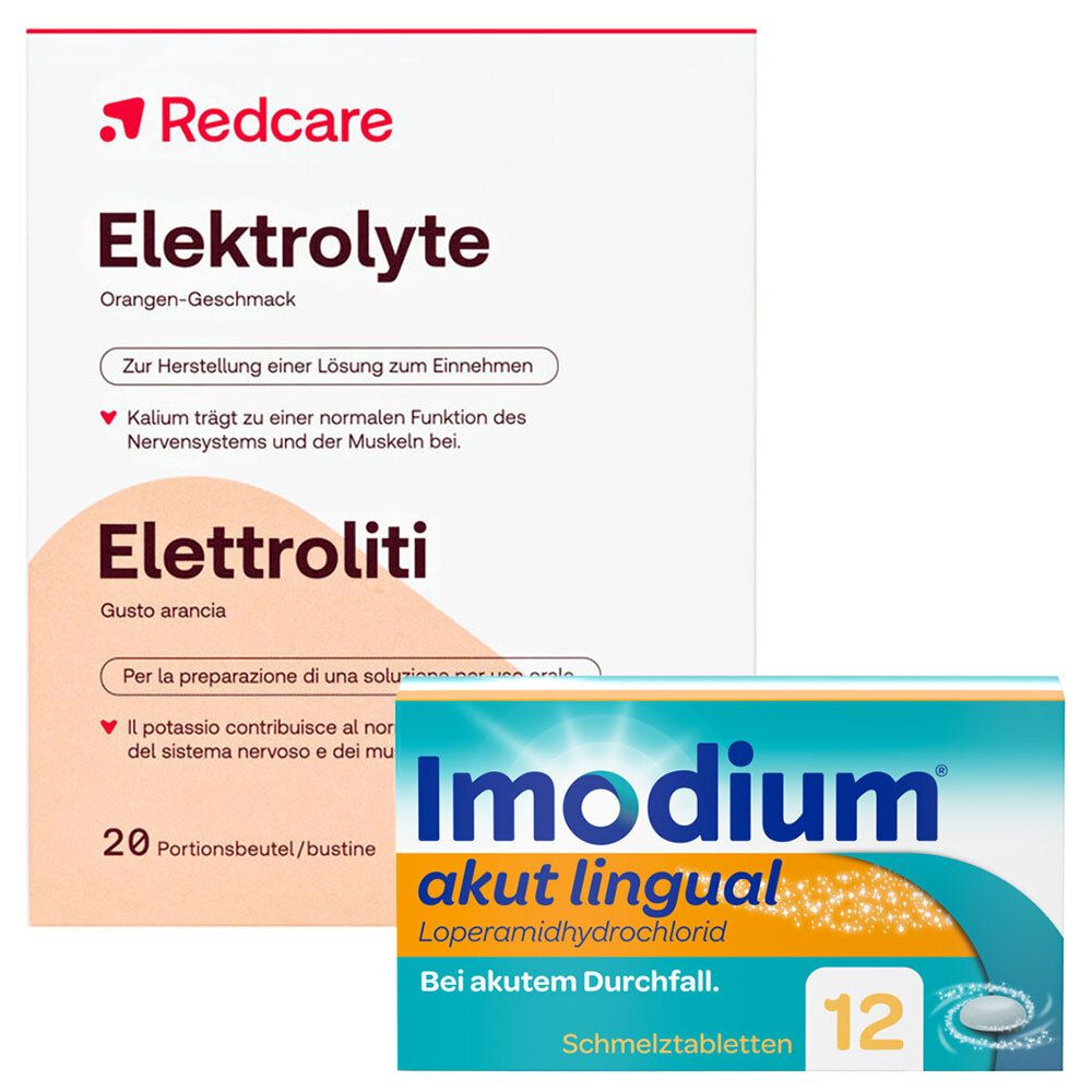 Imodium® akut lingual + Redcare Elektrolyte