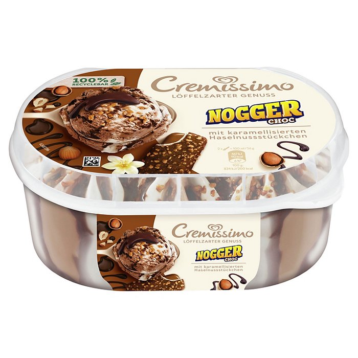 CREMISSIMO Nogger Choc 0,9 l