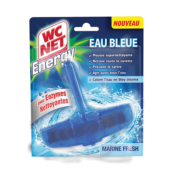 Bloc WC anti-tartre WC Net Energy Eau bleue Marine Fresh
