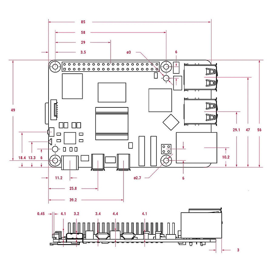 Raspberry Pi 5 - 2 Go