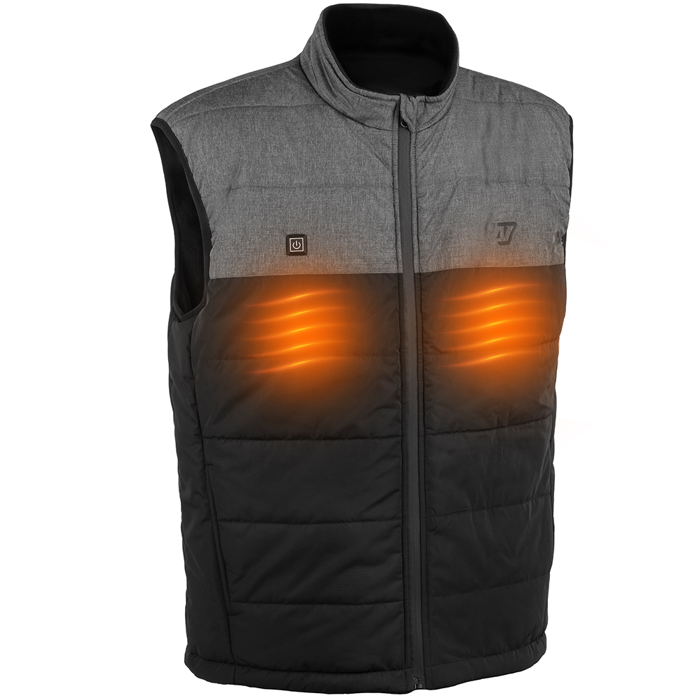 All One - Gilet chauffant Norway Noir / Gris