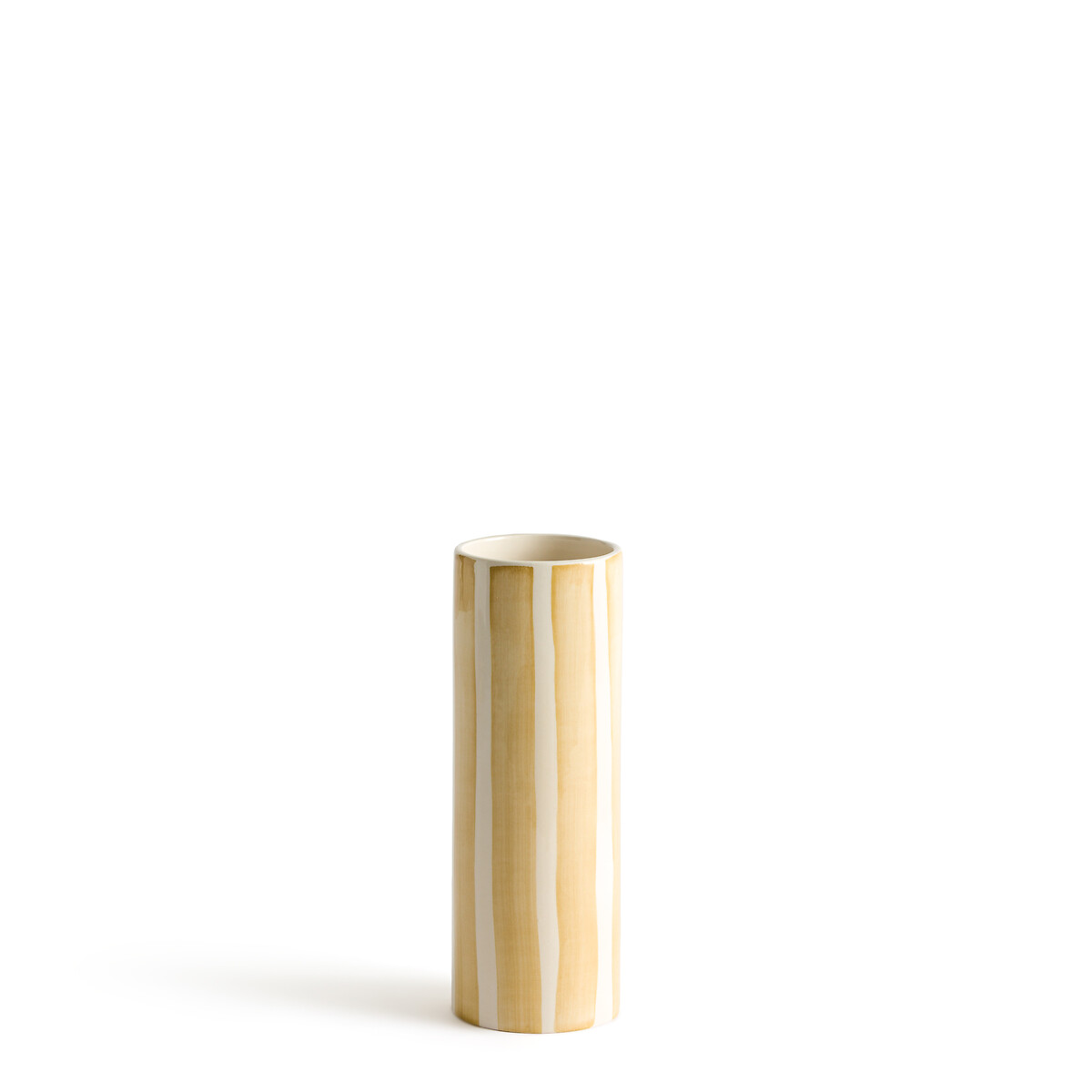 LA REDOUTE INTERIEURS<br>Vaso listrado em cerâmica, 26,5 cm de altura, Anastase