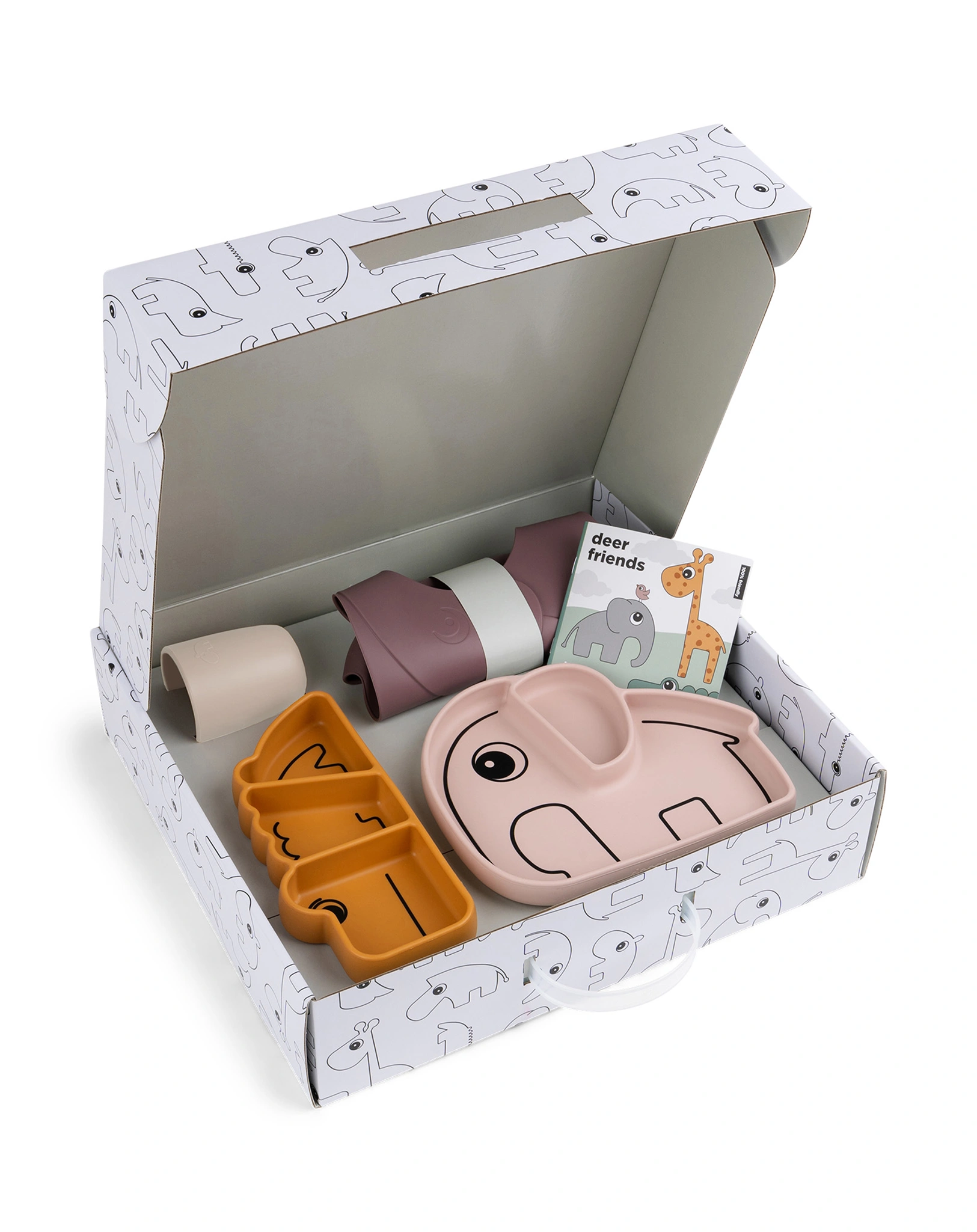 Geschirrset STICK&STAY 5-teilig in rosa