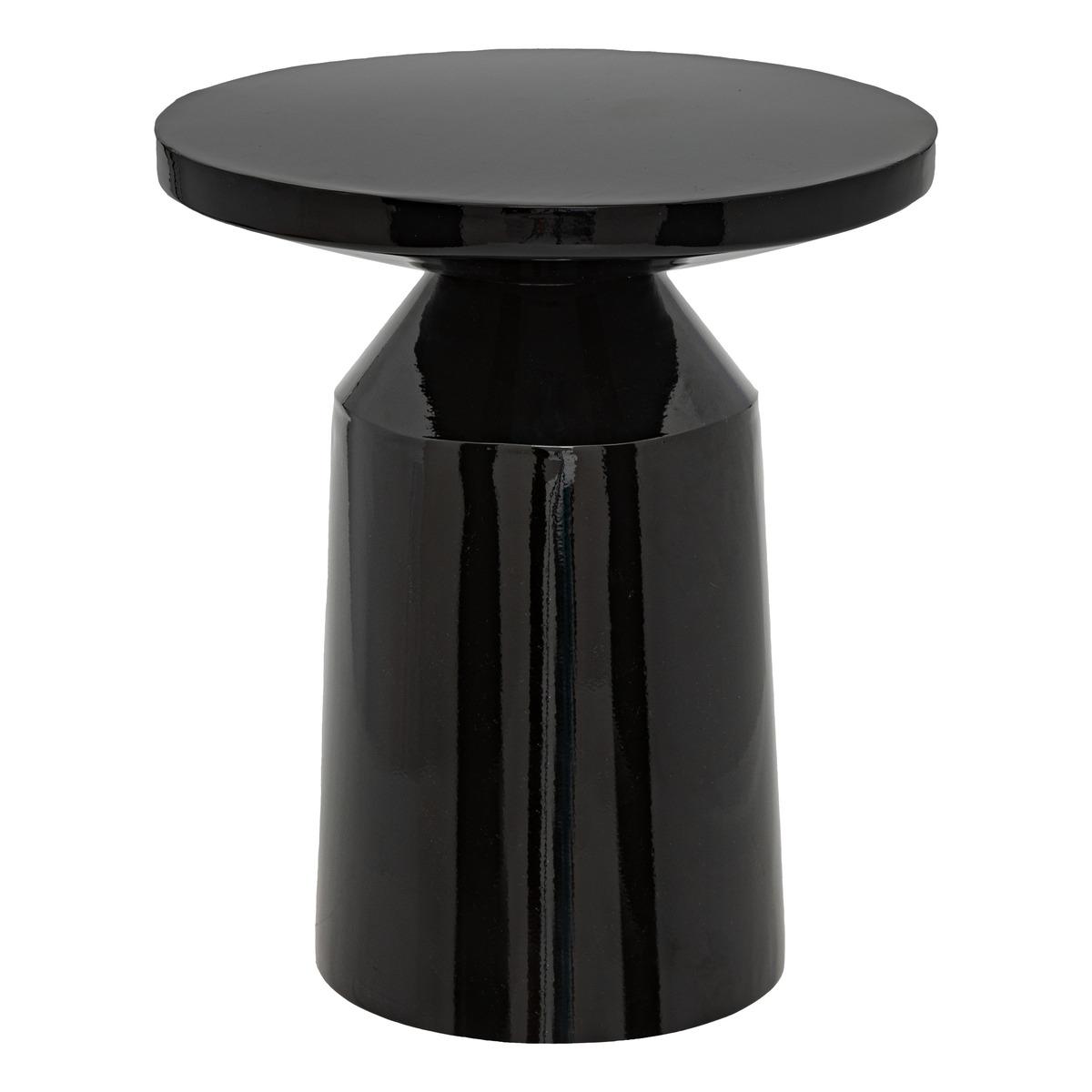 TABLE D APPOINT TOTEM SITA METAL NOIR D.38CM