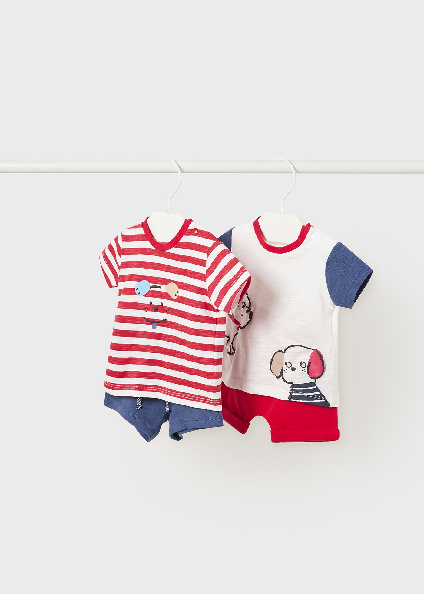 Conjunto de algodão com 4 peças para recém-nascido