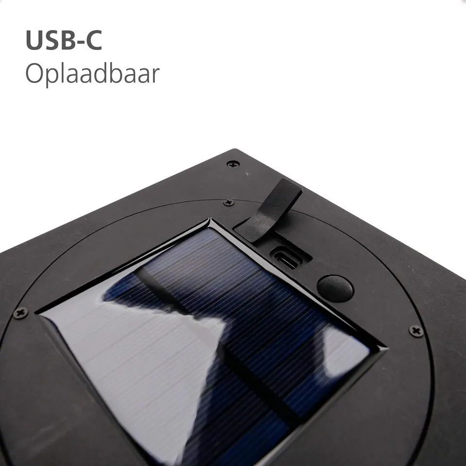 EGLO Usigni Solar Tafellamp - 28 cm - Zwart/Wit