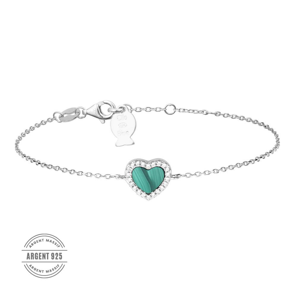 Bracelet Cœur Vert Clio Blue Angel