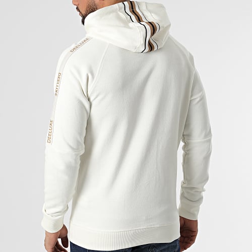 Sweat Capuche A Bandes Sum Beige