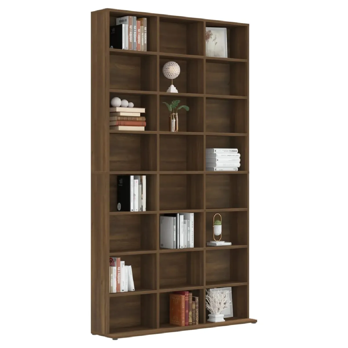vidaXL Armoire à CD Chêne Marron