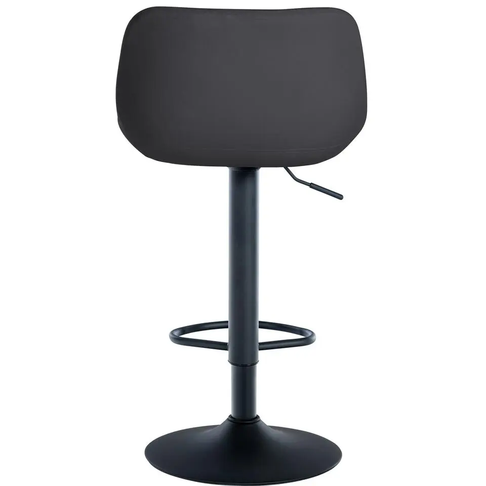 CLP Barkruk Loft zwart Frame - Fluweel - zwart