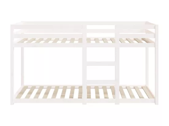 Lit superposé Blanc 80x200 cm Bois de pin massif