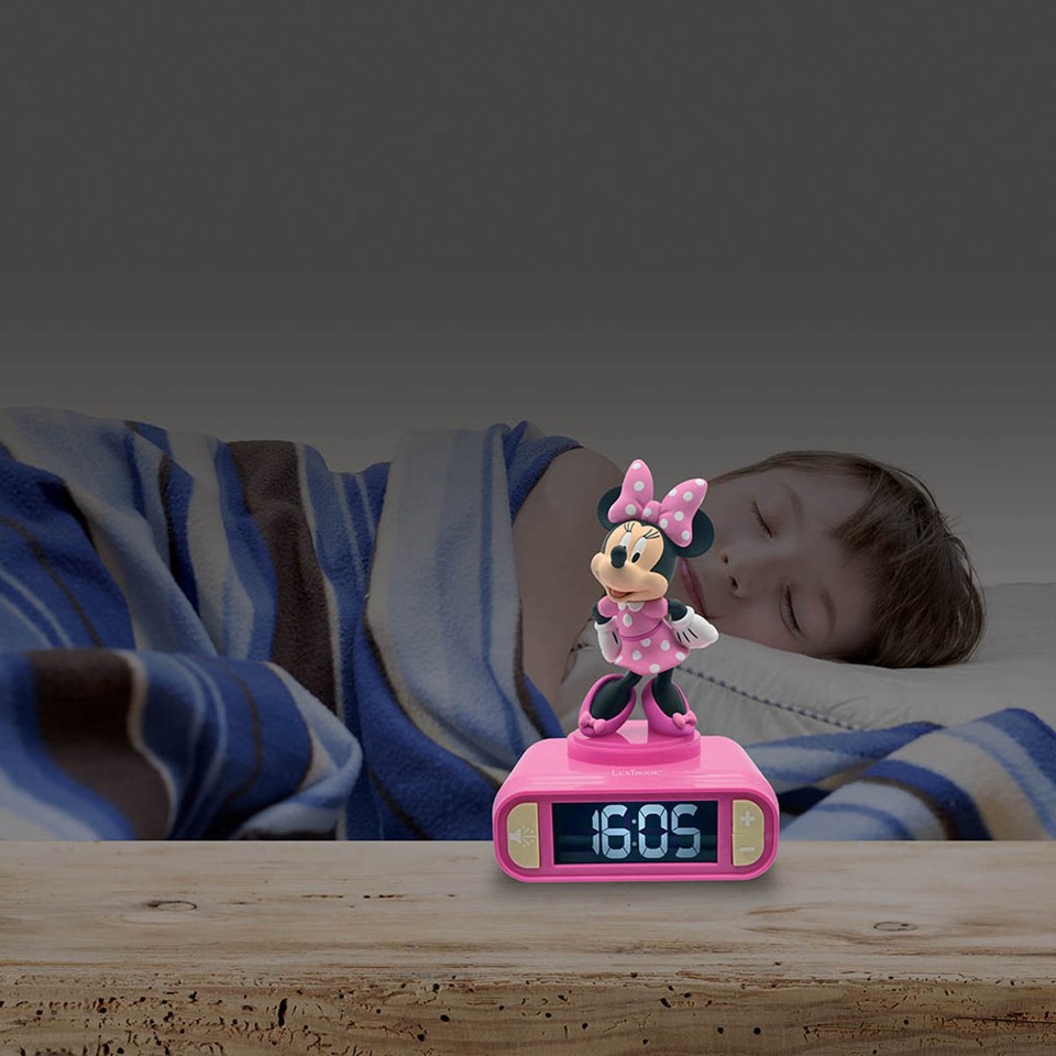 Lexibook - Minnie 3D Digitalt vækkeur & natlys