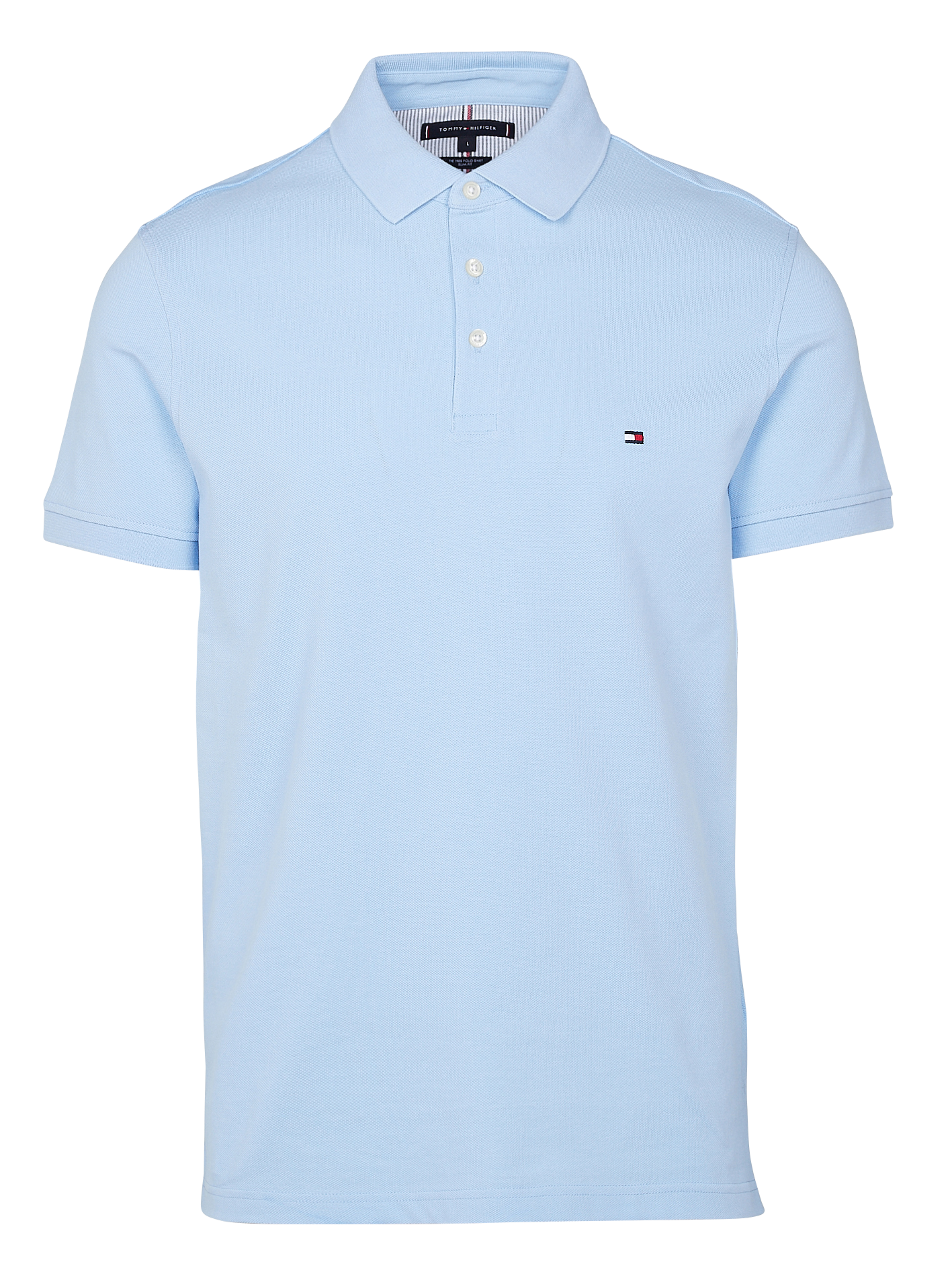 Polo slim-fit en coton bio | Bleu