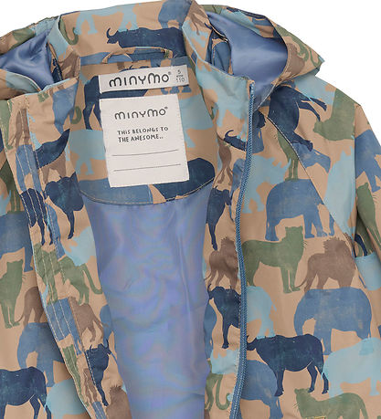 Minymo Sommerjacke - China Blue m. Print