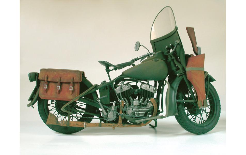 Bausatz US Army WWII Motorcycle WLA 750 1:9Kunststoff Modellbausatz
